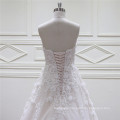 Beaded 3D Flowers Lace Newest Bridal Dress